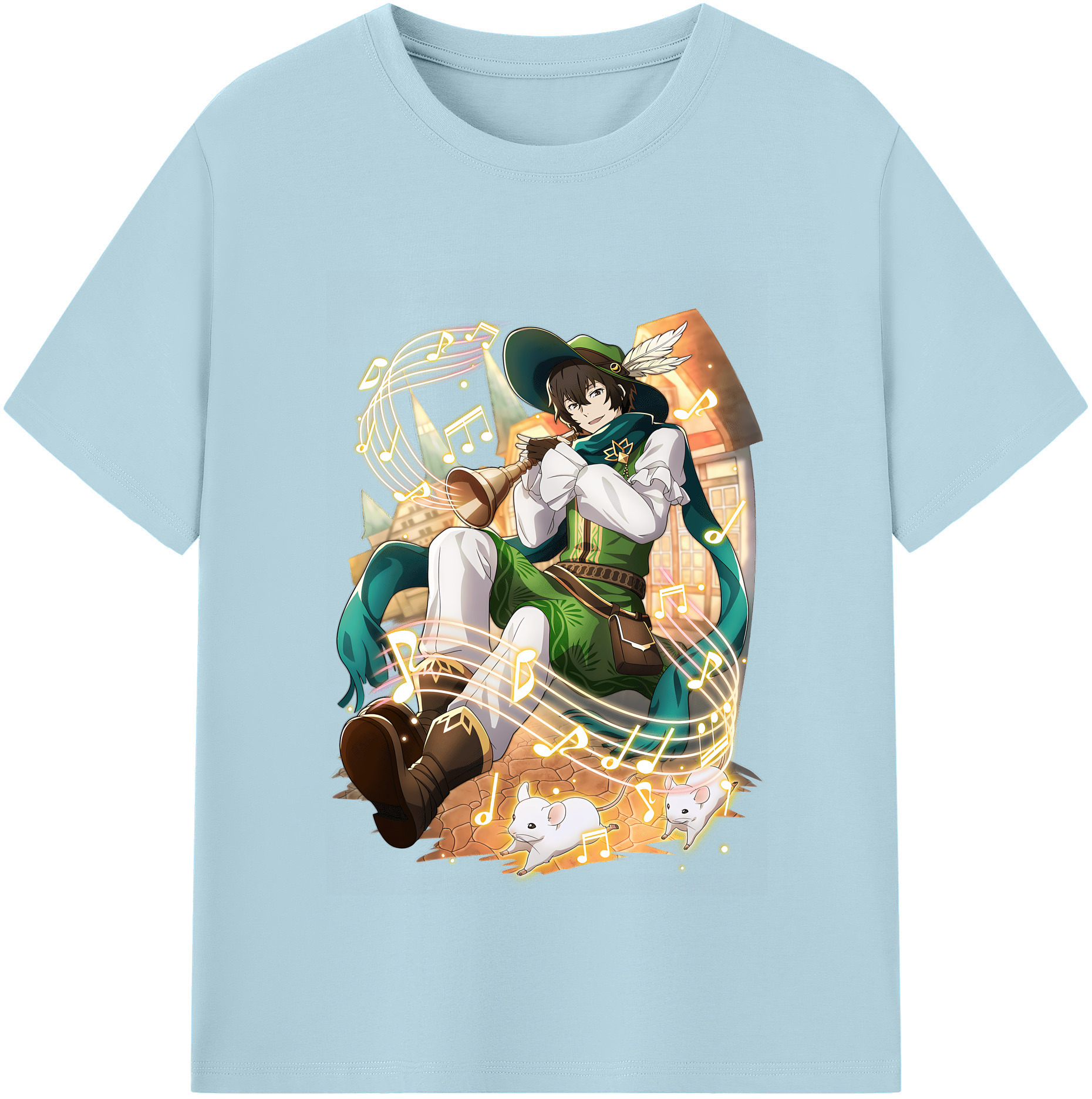 （画像用） 文豪ストレイドッグス Bungo Stray Dogs 綿100％半袖Tシャツ（フロントプリント）